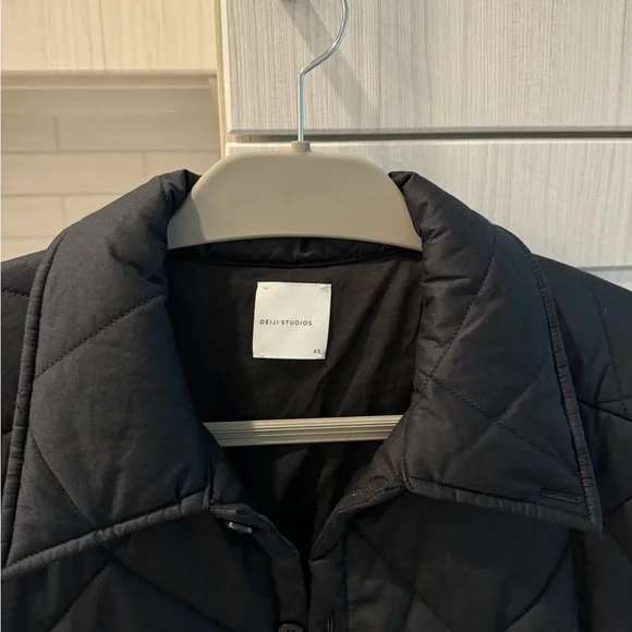 Black Quilted Women's Jacket - Picture 4 of 11